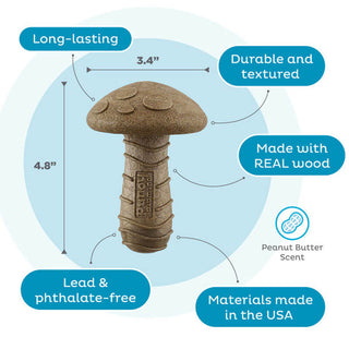 Petstages Dogwood Mushroom Chew
