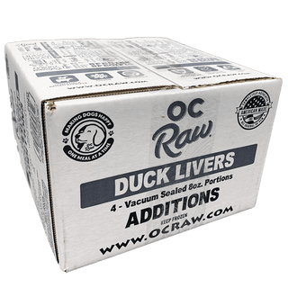 OC Raw Additions Frozen Duck Liver 2 lbs