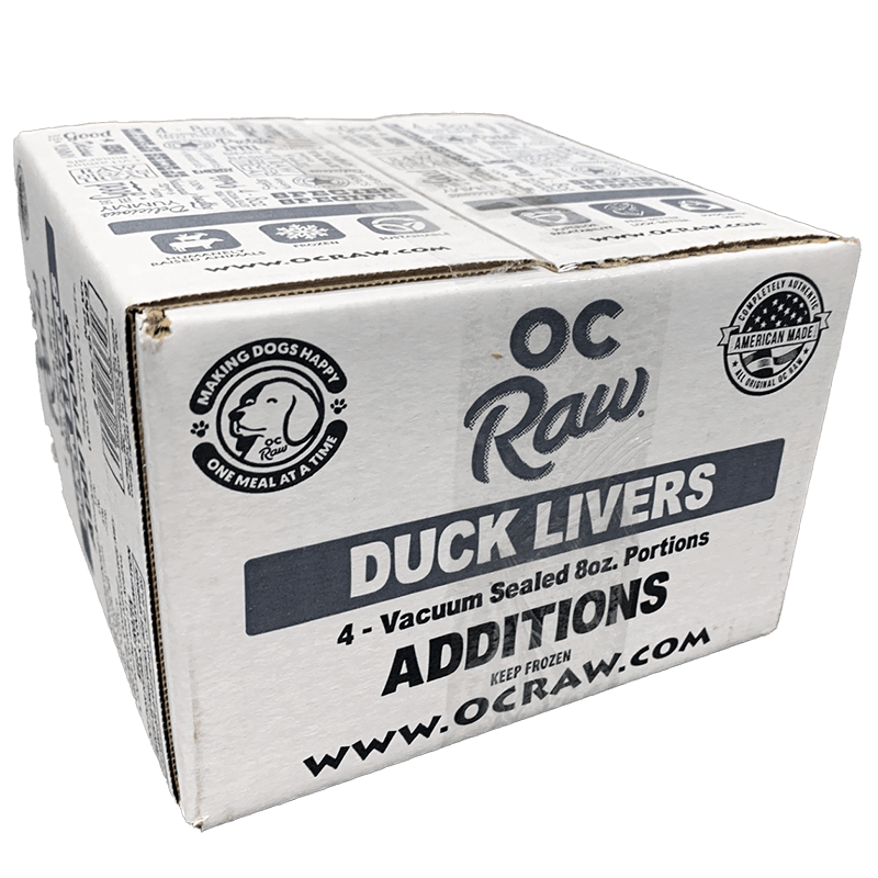 OC Raw Additions Frozen Duck Liver 2 lbs