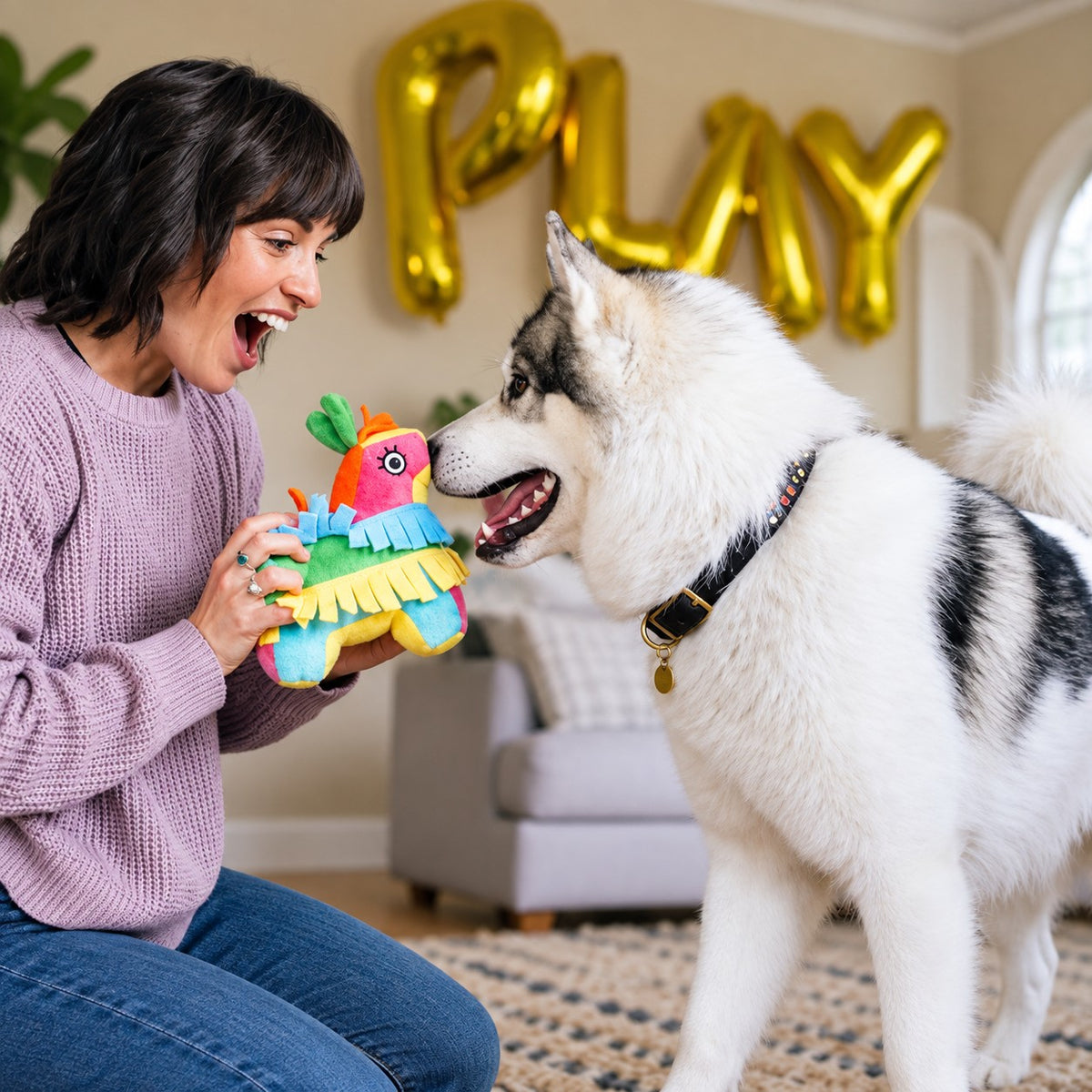 P.L.A.Y. Party Animal Fiesta Fetch Piñata