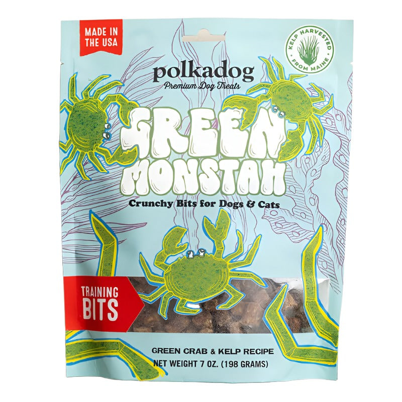 Polka Dog Green Monstah Bits