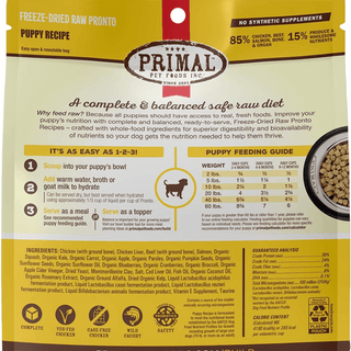 Primal Freeze Dried Pronto Puppy Chicken & Salmon