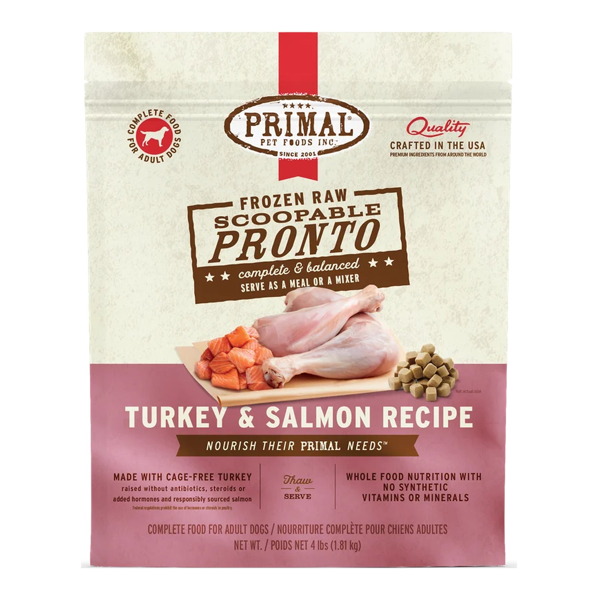 Primal Frozen Raw Pronto Turkey & Salmon