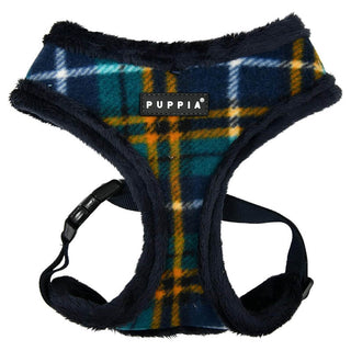 Puppia Over-The-Head Adjustable Harness Norman Plaid Navy