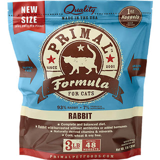 Primal Cat Frozen Rabbit Nuggets