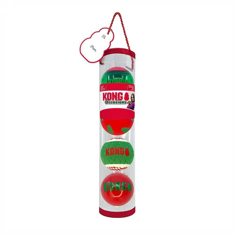 Kong Holiday Occasions Balls 4-Pack