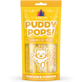 Weruva Puddy Pops Lickable Treat Chicken & Pumpkin 5-Pack
