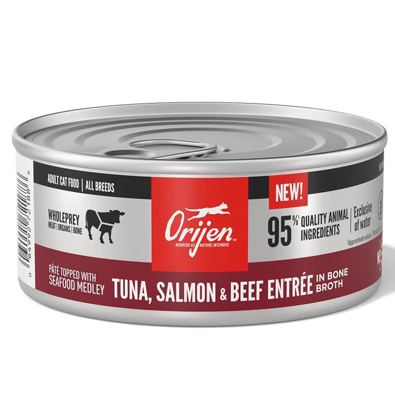 Orijen Cat Pate with Shreds Tuna, Salmon & Beef
