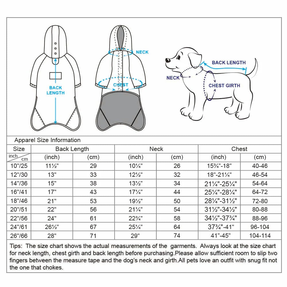 Blueberry Pet Hooded Softshell 5000mm Waterproof Jacket