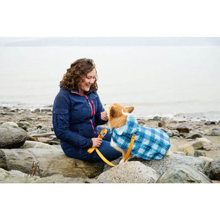RC Pets Packable Poncho Blue Plaid