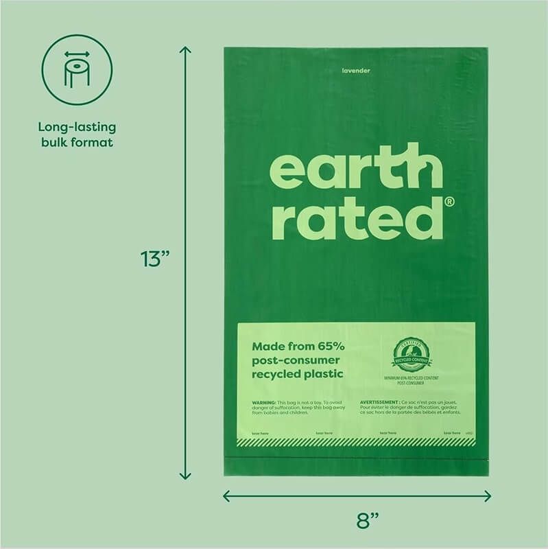 Earth Rated Box of 300 Poop Bags