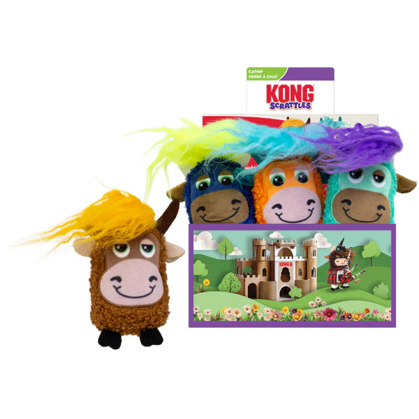 Kong Cat Scrattles Highland Cow