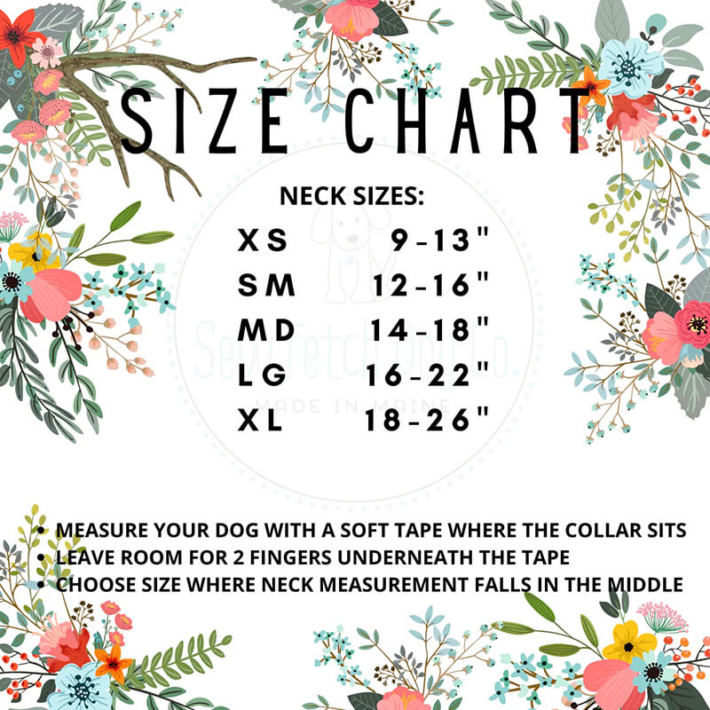 Sew Fetch Collar Gold Daisy