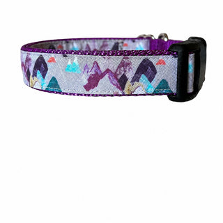 Sew Fetch Collar Maine Mountains Purple