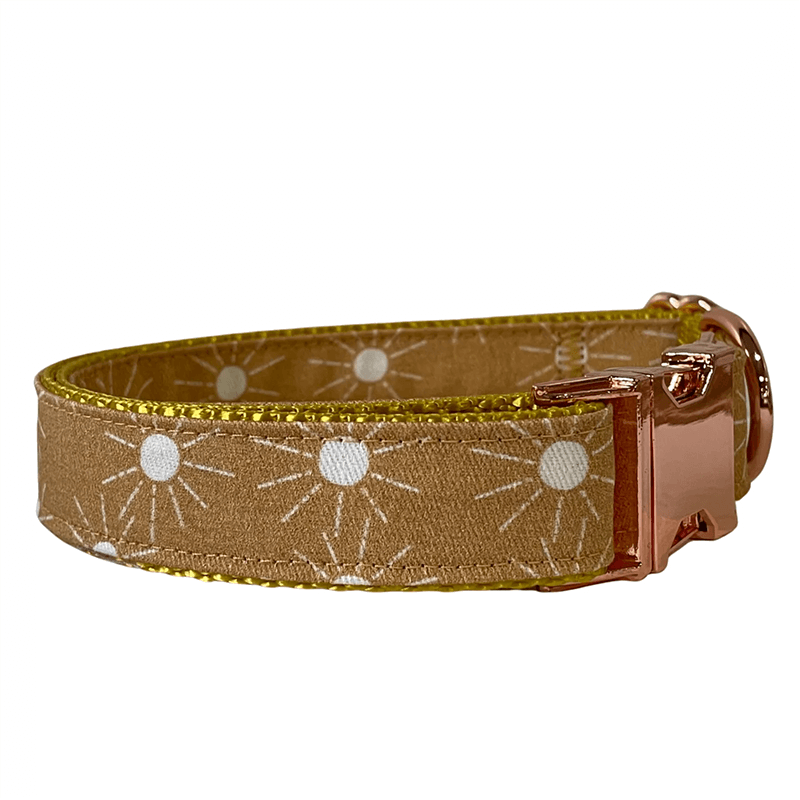 Sew Fetch Collar Rose Gold Boho Mustard Suns