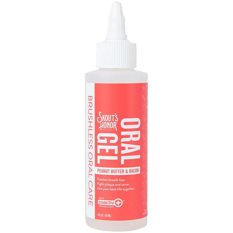Skout's Honor Brushless Oral Care Gel Peanut Butter & Bacon
