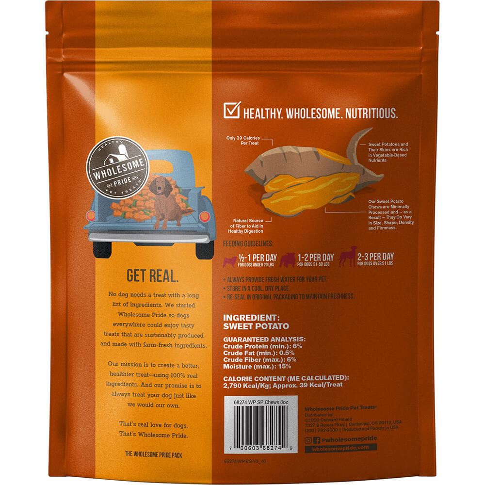 Wholesome Pride Sweet Potato Chews