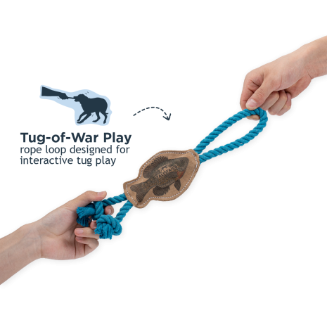 Tall Tails Leather Fish Tug