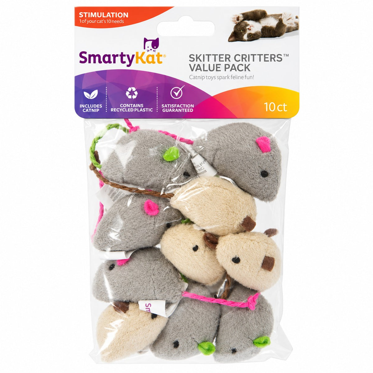 Smartykat Skitter Critters Value Pack Catnip Toys