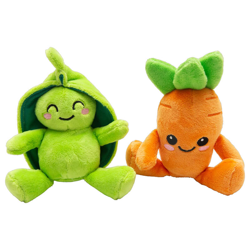 Snugarooz Pea & Carrot 2-Pack Plush Toys