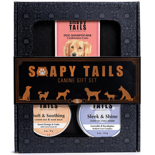 Soapy Tails Splash & Shine Gift Set for Combination Coats