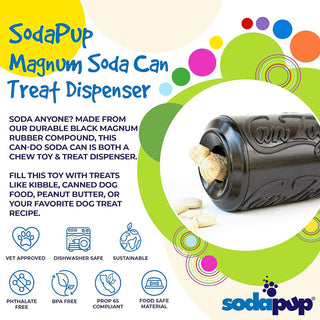 Soda Pup Magnum Rubber Can Toy