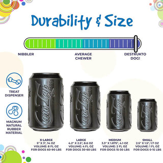 Soda Pup Magnum Rubber Can Toy