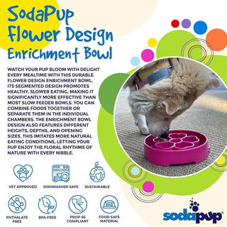 SodaPup Flower Design Bowl