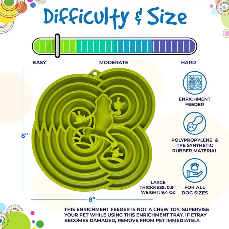 Sodapup Frog Design Enrichment Tray