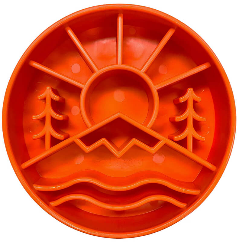 Sodapup Great Outdoors Slow Feeder Bowl Orange