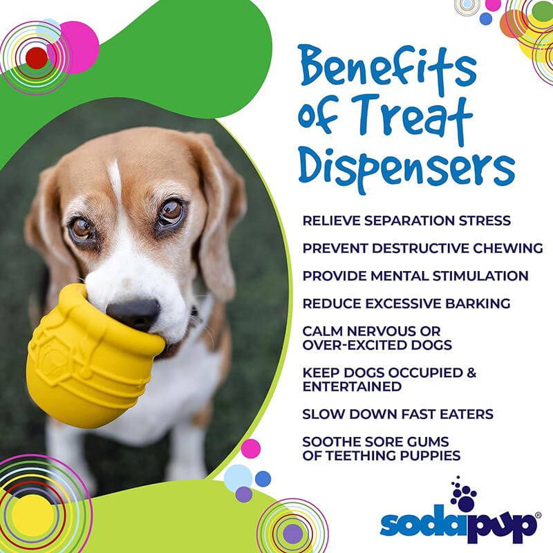 SodaPup Honey Pot Rubber Treat Dispenser