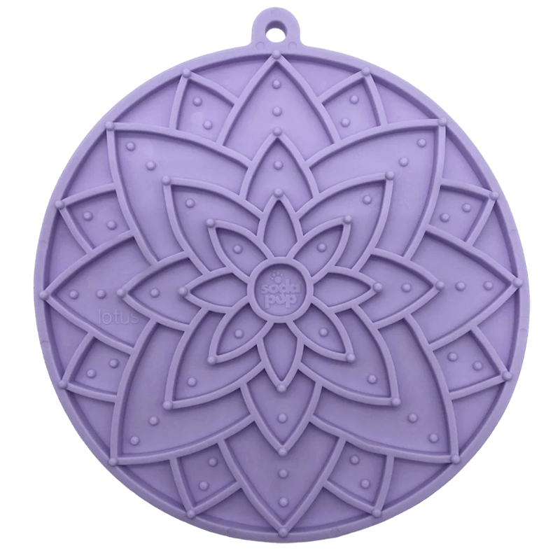 SodaPup Lotus Mat with Suction Cups Light Purple