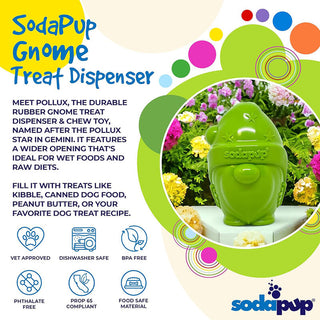 SodaPup Treat Dispenser Gnome Toy