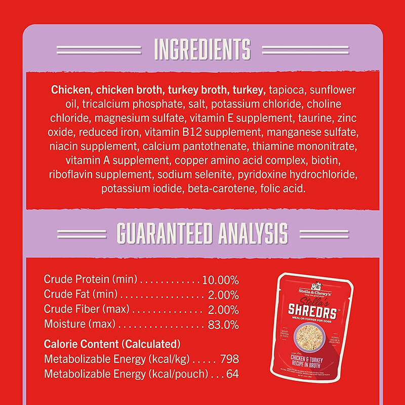 Stella & Chewy's Shredrs Chicken & Turkey