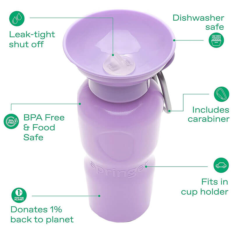 Springer Classic Dog Water Travel Bottle