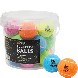Spunky Pup Bucket of Tennis Balls