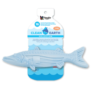 Spunky Pup Clean Earth Recycled Chew Toy Barracuda