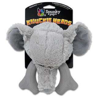 Spunky Pup Knuckleheads Plush Chew Toy Elephant