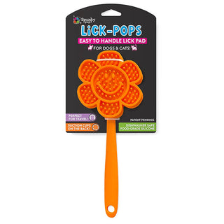 Spunky Pup Lick Pad Spatula Smiley Flower