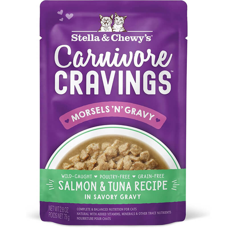Stella & Chewy's Carnivore Cravings Pouch Salmon & Tuna in Gravy