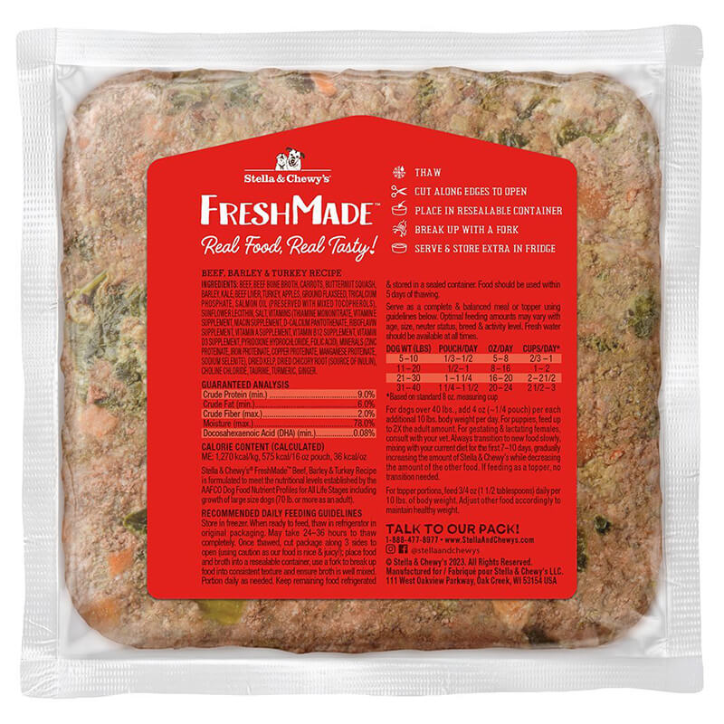 Stella & Chewy's FreshMade Wholesome Grains Beef & Turkey