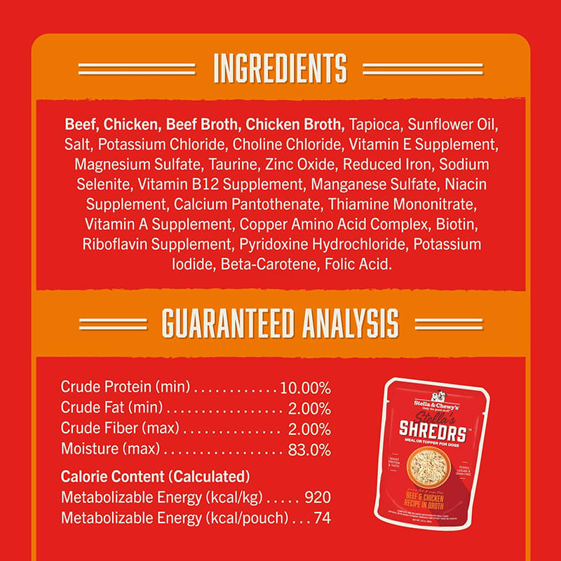 Stella & Chewy's Shredrs Chicken & Beef