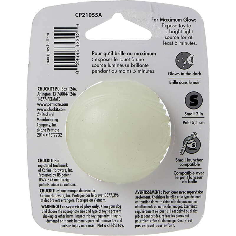 Chuckit Maxglow Ball- Small