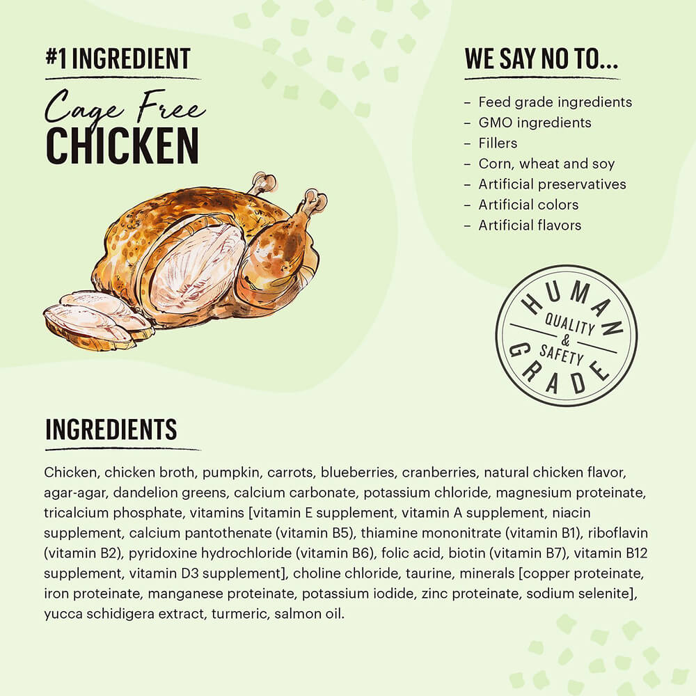 Honest Kitchen Minced Chicken in Bone Broth Gravy