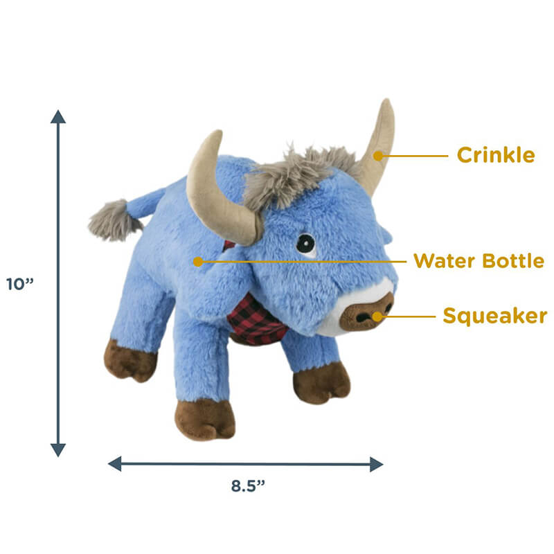 Tall Tails Plush Crunch Blue Ox 10"