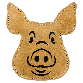 Territory Natural Leather Pig Toy