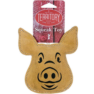 Territory Natural Leather Pig Toy