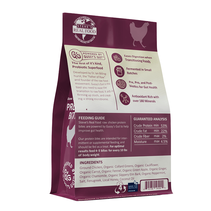 Steve's Freeze-Dried Gut Boosting Protein Bites Chicken