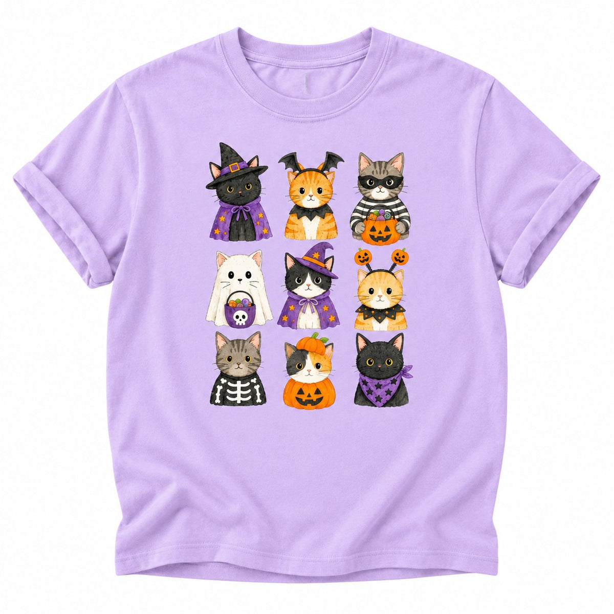 The Dapper Paw Cute Halloween Cats Tee