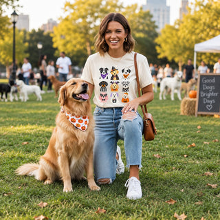 The Dapper Paw Cute Halloween Dogs Tee